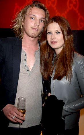 Twilight S Jamie Campbell Bower Harry Potter S Bonnie Wright Nix Engagement E Online Uk